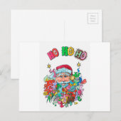 Cartes Pour Fêtes Annuelles Père Noël psychologique (Devant / Derrière)