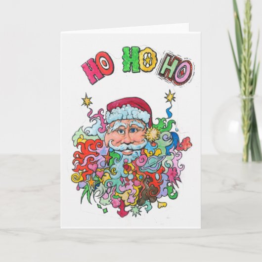 Cartes Pour Fêtes Annuelles Père Noël psychologique (Devant)
