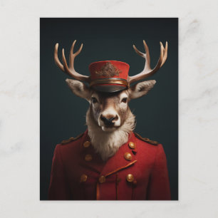 Cartes Pour Fêtes Annuelles Père Noël Reindeer