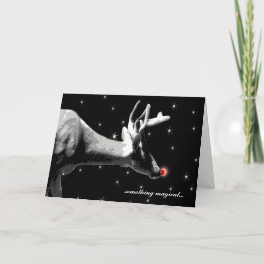 Cartes Pour Fêtes Annuelles Père Noël Reindeer / Noël (Devant)