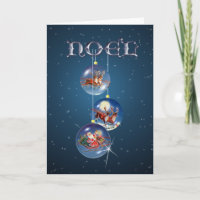 PÈRE NOËL & REINDEER NOEL ORNAMENTS par SHARON SHA