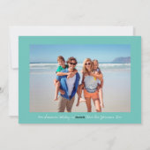 Cartes Pour Fêtes Annuelles Père Noël Reindeer Tropical Island Summer Holiday (Dos)