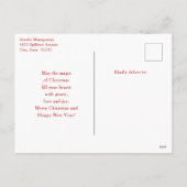 Cartes Pour Fêtes Annuelles Père Noël rétro (Dos)