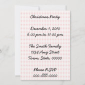 Cartes Pour Fêtes Annuelles Père Noël rétro sur Plaid (Dos)