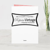 Cartes Pour Fêtes Annuelles Père Noël rétro sur Plaid (Dos)