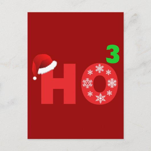 Cartes Pour Fêtes Annuelles père Noël rit à noël (Devant)