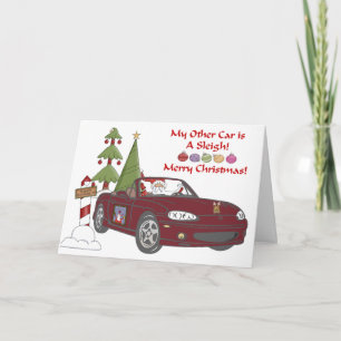Cartes Pour Fêtes Annuelles Père Noël rouge de cuivre