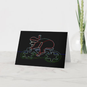 Cartes Pour Fêtes Annuelles Père Noël rougeoyant arriviste
