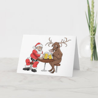 Cartes Pour Fêtes Annuelles Père Noël sait Party