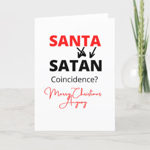 Cartes Pour Fêtes Annuelles père Noël Satan