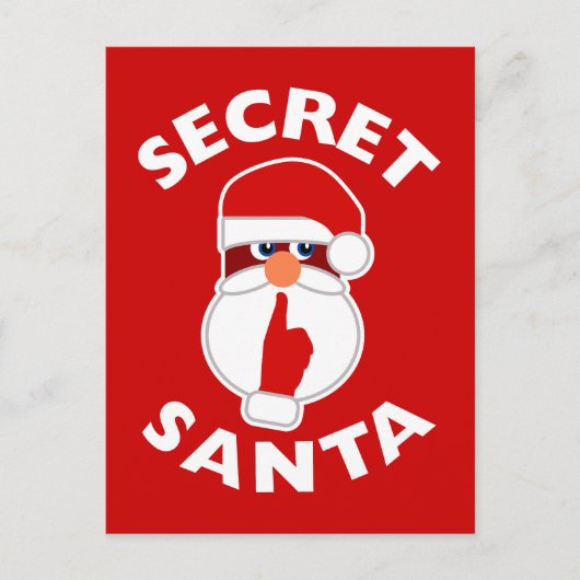 Cartes Pour Fêtes Annuelles Père Noël secret (Devant)