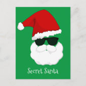 Cartes Pour Fêtes Annuelles Père Noël secrète (Devant)