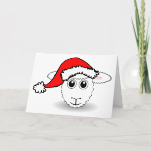 Cartes Pour Fêtes Annuelles père Noël Sheep