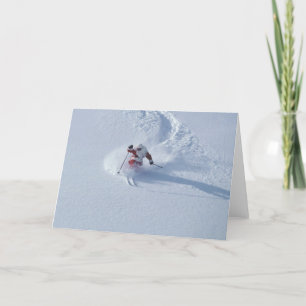 Cartes Pour Fêtes Annuelles Père Noël Ski à la station de ski de Snowbird, Was