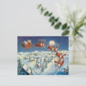 Cartes Pour Fêtes Annuelles PÈRE NOËL, SLEIGH & REINDEER par SHARON SHARPE (Debout devant)