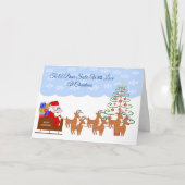 Cartes Pour Fêtes Annuelles Père Noël Sleigh Sister Christmas (Devant)