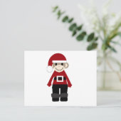 Cartes Pour Fêtes Annuelles Père Noël Sock Monkey (Debout devant)