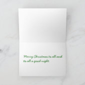 Cartes Pour Fêtes Annuelles Père Noël somnolent (Intérieur)