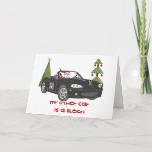 Cartes Pour Fêtes Annuelles Père Noël Tour-Noir