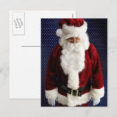 Cartes Pour Fêtes Annuelles Père Noël triste (Devant / Derrière)