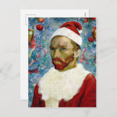 Cartes Pour Fêtes Annuelles Père Noël, Van Gogh (Devant / Derrière)