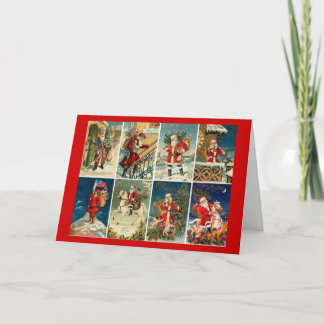 Cartes Pour Fêtes Annuelles Père Noël victorien
