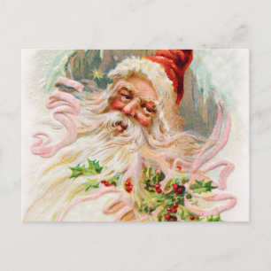 Cartes Pour Fêtes Annuelles Père Noël vintage