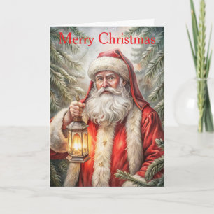Cartes Pour Fêtes Annuelles Père Noël vintage