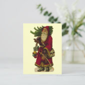 Cartes Pour Fêtes Annuelles Père Noël vintage (Debout devant)
