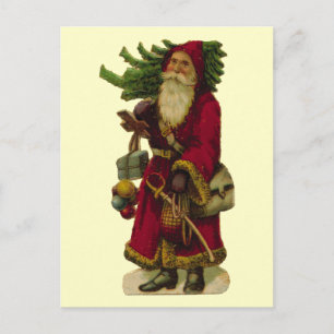 Cartes Pour Fêtes Annuelles Père Noël vintage