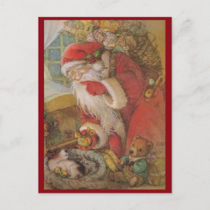 Cartes Pour Fêtes Annuelles Père Noël vintage