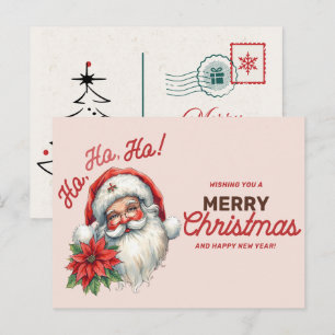 Cartes Pour Fêtes Annuelles Père Noël vintage