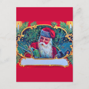 CARTES POUR FÊTES ANNUELLES PÈRE NOËL VINTAGE