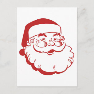 Cartes Pour Fêtes Annuelles Père Noël vintage