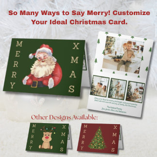 Cartes Pour Fêtes Annuelles Père Noël vintage 4 Photo