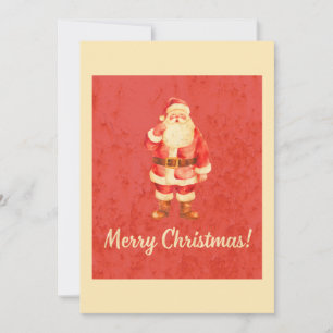 Cartes Pour Fêtes Annuelles Père Noël vintage Joyeux Noël