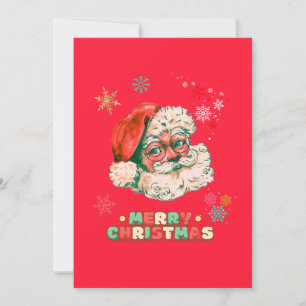 Cartes Pour Fêtes Annuelles Père Noël Vintage Joyeux Noël