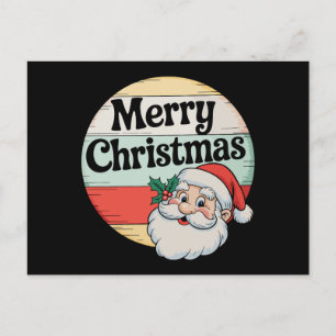 Cartes Pour Fêtes Annuelles Père Noël vintage Joyeux Noël ancien Xmas à la mod