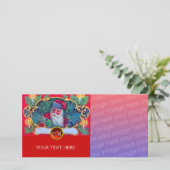 CARTES POUR FÊTES ANNUELLES PÈRE NOËL VINTAGE NOËL (Debout devant)