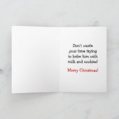 Cartes Pour Fêtes Annuelles Père Noël vous voit (Intérieur)