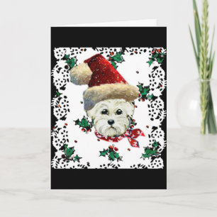 Cartes Pour Fêtes Annuelles Père Noël Westie