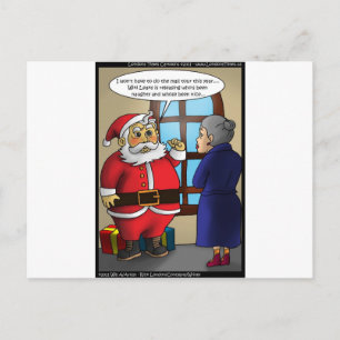 Cartes Pour Fêtes Annuelles Père Noël & Wiki Leaks Cadeaux Drôles T-shirts & C