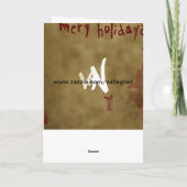 Cartes Pour Fêtes Annuelles père Noël zombie (Dos)