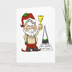 Cartes Pour Fêtes Annuelles Père Santa