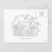 Cartes Pour Fêtes Annuelles Perruches de Père Noël de sucre de canne (Dos)