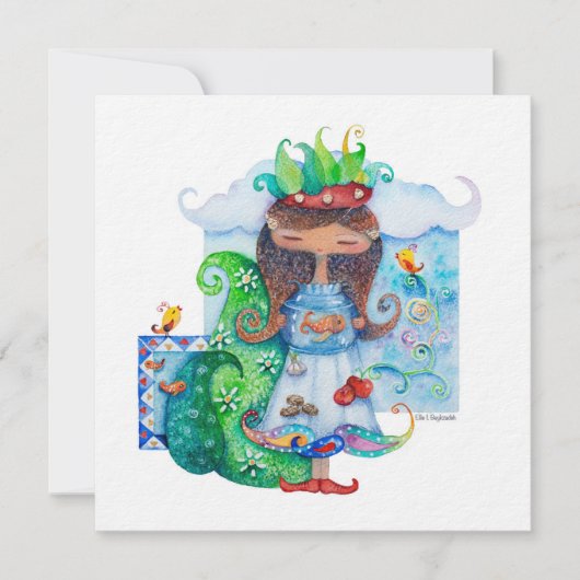 Cartes Pour Fêtes Annuelles Persian Girl (Devant)