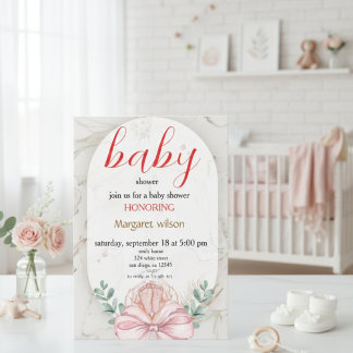 Cartes Pour Fêtes Annuelles Personalized Baby Shower Card – Cute