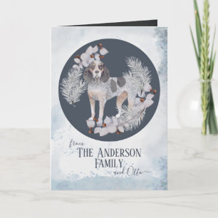 Cartes Pour Fêtes Annuelles Personalized Bluetick Coonhound Christmas