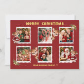 Cartes Pour Fêtes Annuelles Personalized Christmas Flat Holiday Card (Devant)