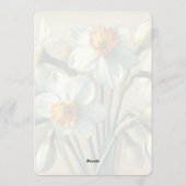 Cartes Pour Fêtes Annuelles Personalized Easter Blessings Daffodil Floral Card (Dos)